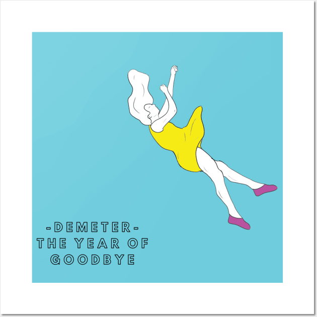 Falling Design - The Year of Goodbye EP (Original Cyan) Wall Art by wearedemeter